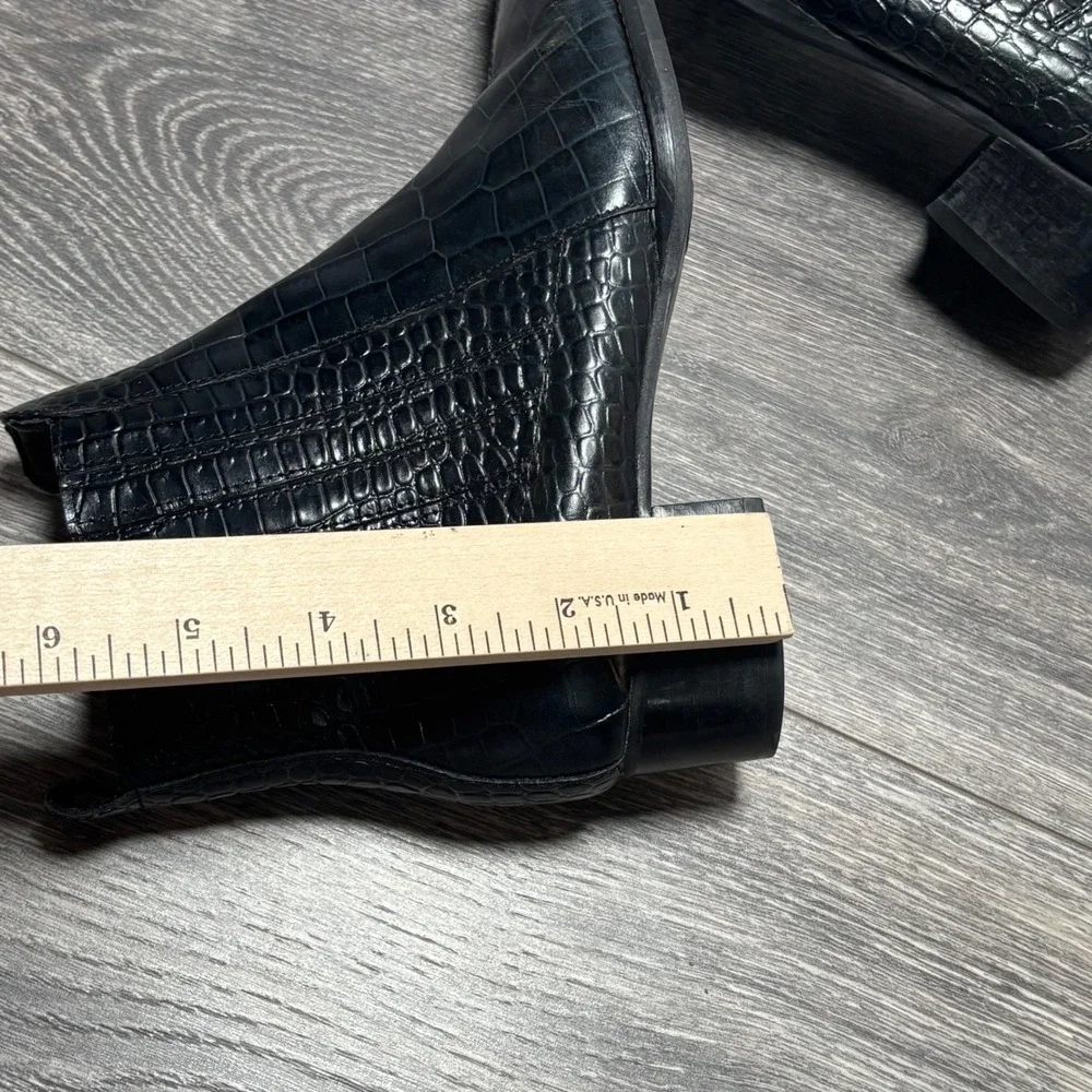 Trotters black croc